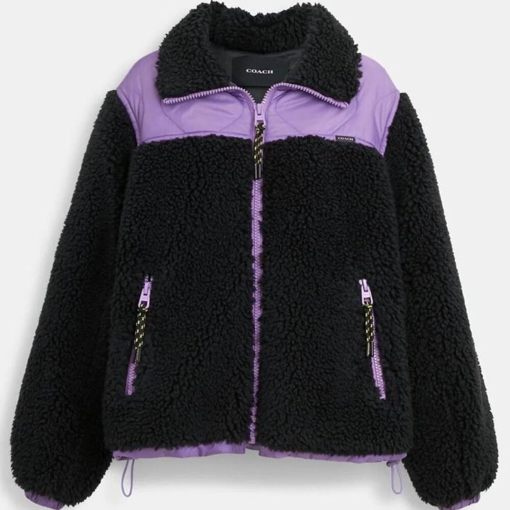 Coach Faux Fur Sherpa Jacket
